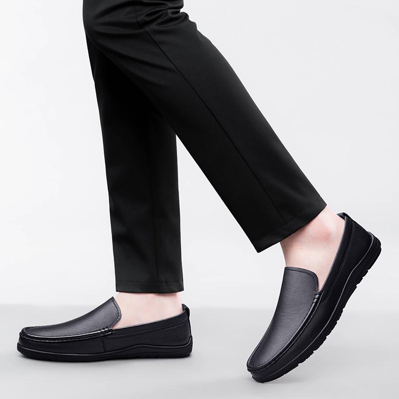 Fashion High Quality Soft and Comfortable Loafers Luxurious Leather Business Office Men Shoes High-end Elegant Flat Wear-resistant Shoes