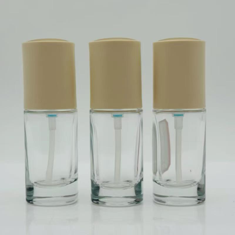 Luxury 30ml/100ml Triangular Creative Refillable Foundation and Essence Bottle. 30ml; plain bottle; glass