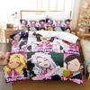 3D Anime Akiba Maid War Bedding Collection Single Twin Full Queen King Size Bed Collection Adult Kid Bedroom Duvet Cover Collections Home Textiles