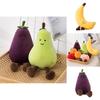 Adorable Fruit Party Plushies For Kids- Banana, Eggplant, Peach, And Pear Options!