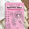 Libro de Dibujo de Cómics para Niñas 32 Páginas Libro de Bocetos de Arte de Dibujos Animados Principiantes Libro de Trabajo de Dibujo Paso a Paso