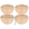 4Pcs Hook Design Bamboo Bird Nest Hand Woven Weaving Bird House Bird Nest With Hook  Cockatiels