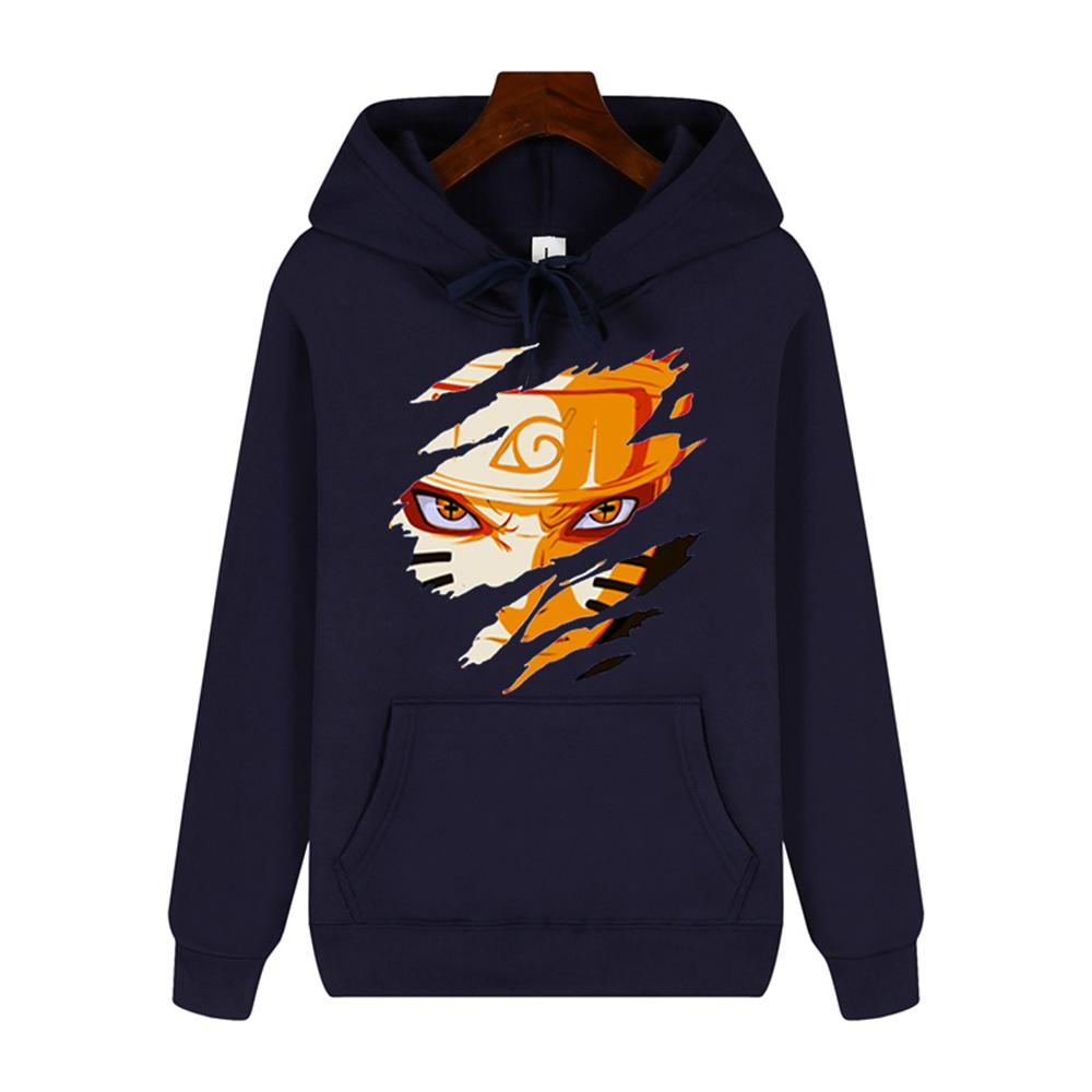 Naruto Graffiti printed Autumn/Winter Clothing for Men high-end quality thickened warm loose comfortable hoodie Harajuku