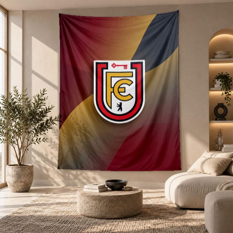 Decorative Tapestry,Union Berlin FC Printed Wall Art, Lightweight Wall Hanging For Bedroom Background