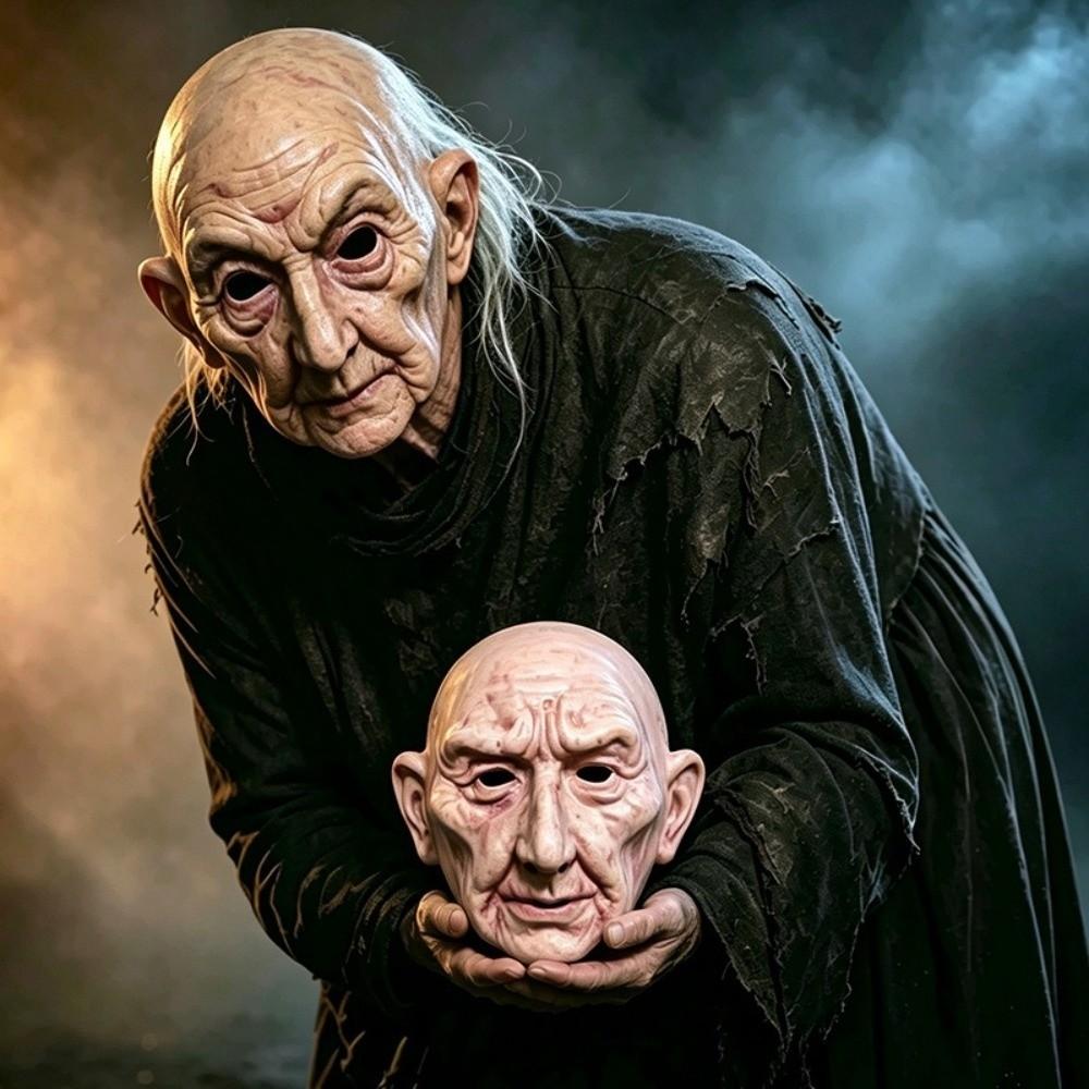 Spooky Halloween Mask Realistic Meng Po Mask Creative Cosplay Props Masquerade