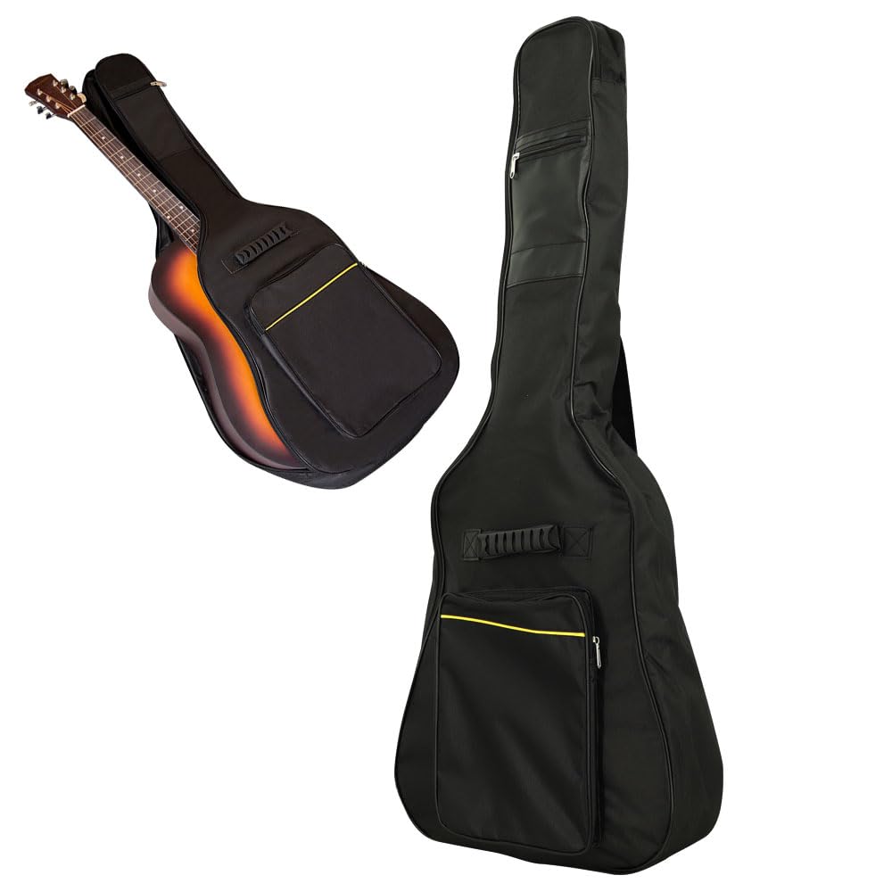 

Легкий, амортизированный, водонепроницаемый мягкий чехол для гитары 41 дюйм с нескользящей подкладкой для легкой транспортировки и хранения.