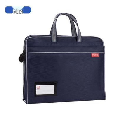Large Capacity Double-Layer Oxford Cloth Briefcase/Document Bag with Custom Print