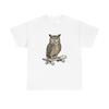 Owl Skateboarding Shirt Sports Wildlife Gift Women Sketch Tee Owl T-Shirt
