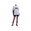 Nike Sportkleding Comfortabel Mode Veelzijdig Casual T-shirt met Korte Mouwen Regular Top Dames Wit Paars IB7565-051