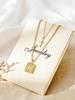 European Double Layer Cross Pendant Necklace Set