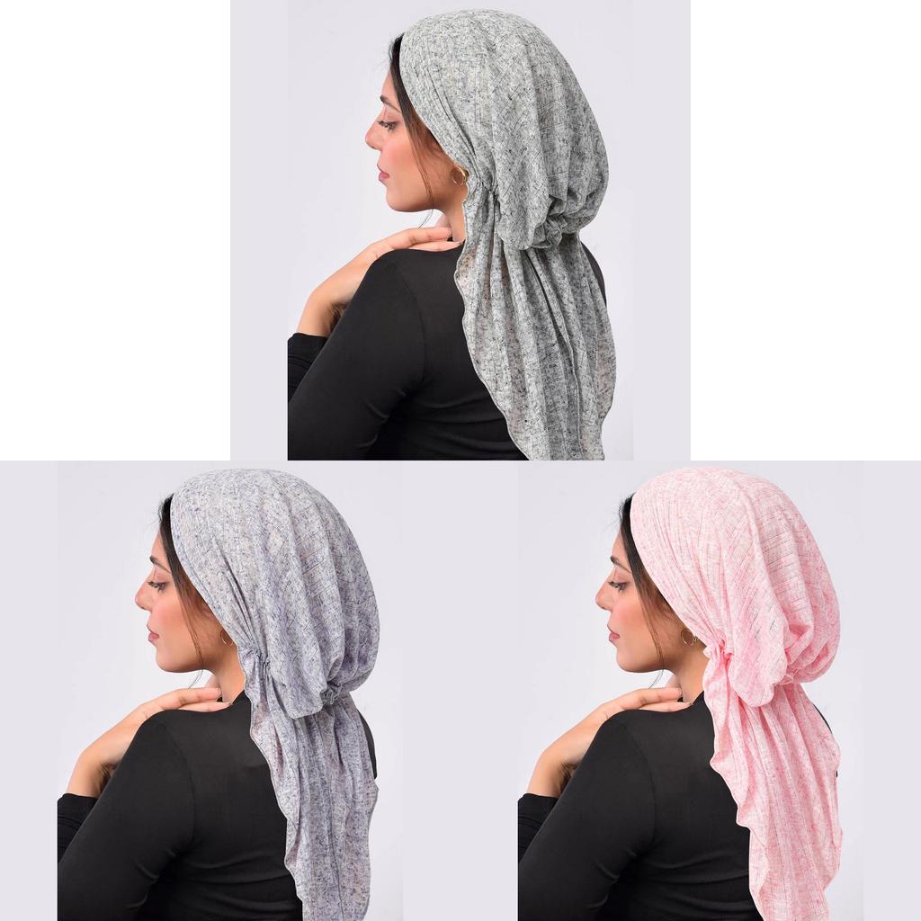 Polyester Womens Arc Hat With Double Tail Headscarf For Casual Travel
