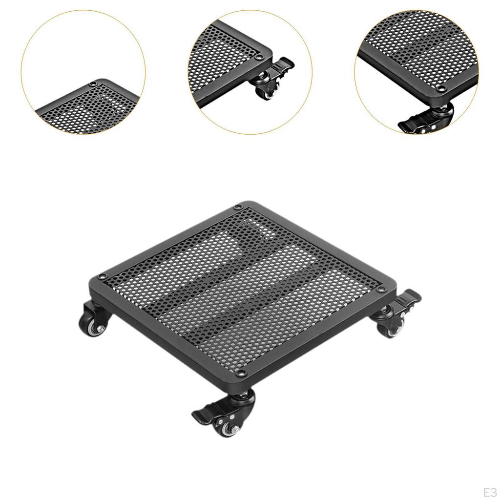 Movable Flower Pot Tray, Base, Easy To Carry, Strong Load-Bearing, with Wheels, Cart