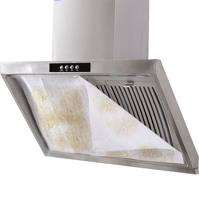 Kitchen Oil Filter Paper Non-Woven Absorbent Paper 46cmx5/10m Anti-Oil Cotton Chicken Filter Bottle Tools for Most Cooker Hoods