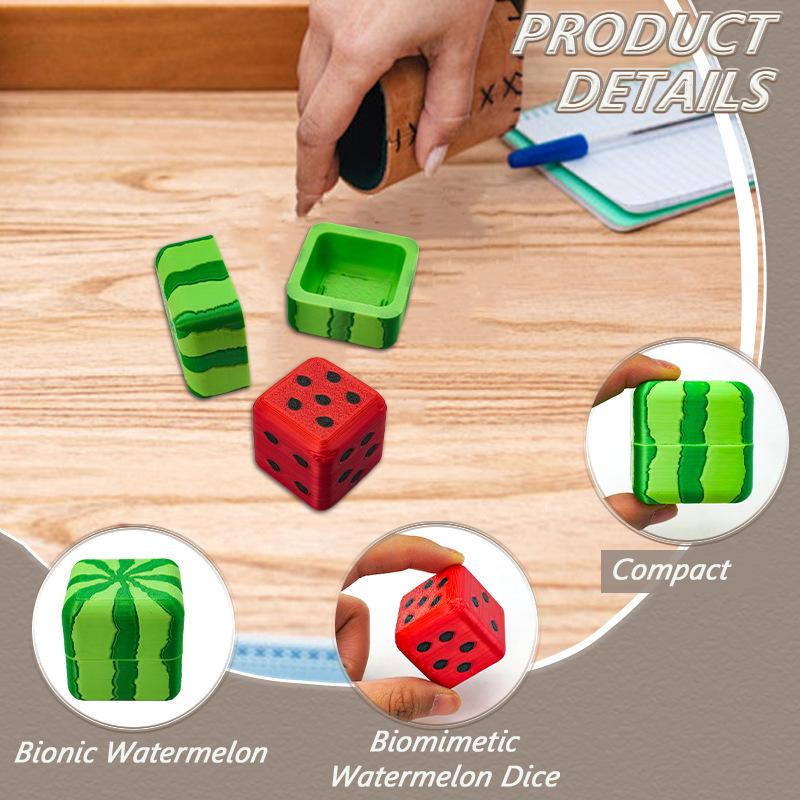 1 Stück Sommer-Thema Wassermelone Würfel Einzigartiges Design Lustige Partyspiele für Trinkspiele Sicheres Material Unterhaltung
