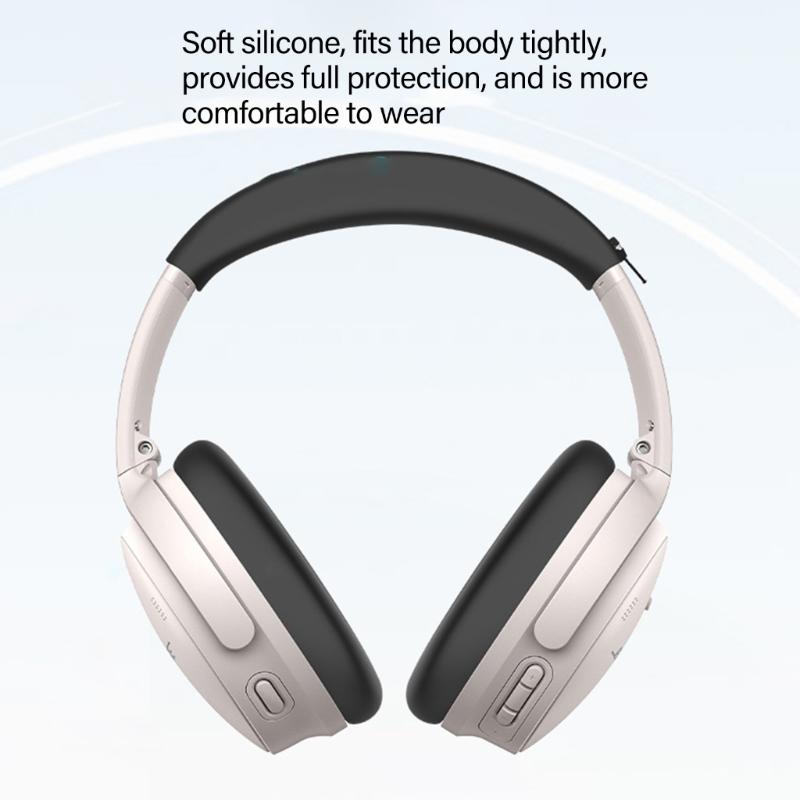 Silicone Headphone Cover For QC35/QC45 Headphones Protective Case Headphone Cushion Headbeam Cover Replacement