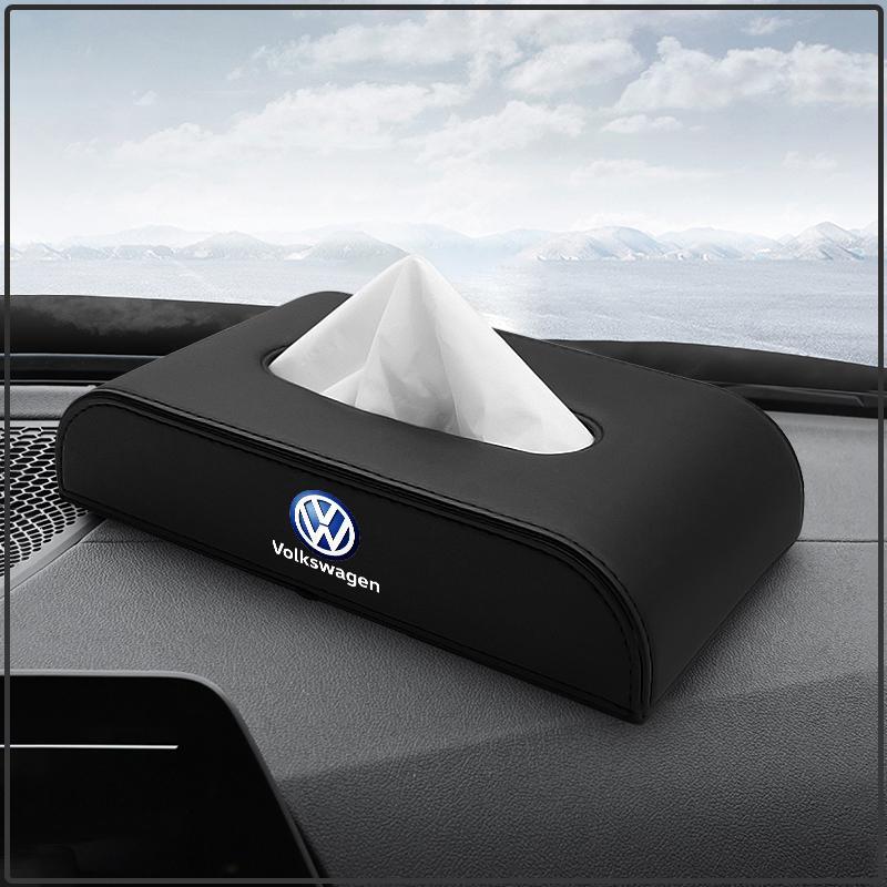 1Pcs Car Tissue Box Holder Armrest Box Storage Case Car Accessories For Volkswagen Golf-5 6 7 MK6 Jetta Lavida Polo Tiguan Passat B5 B6 B7
