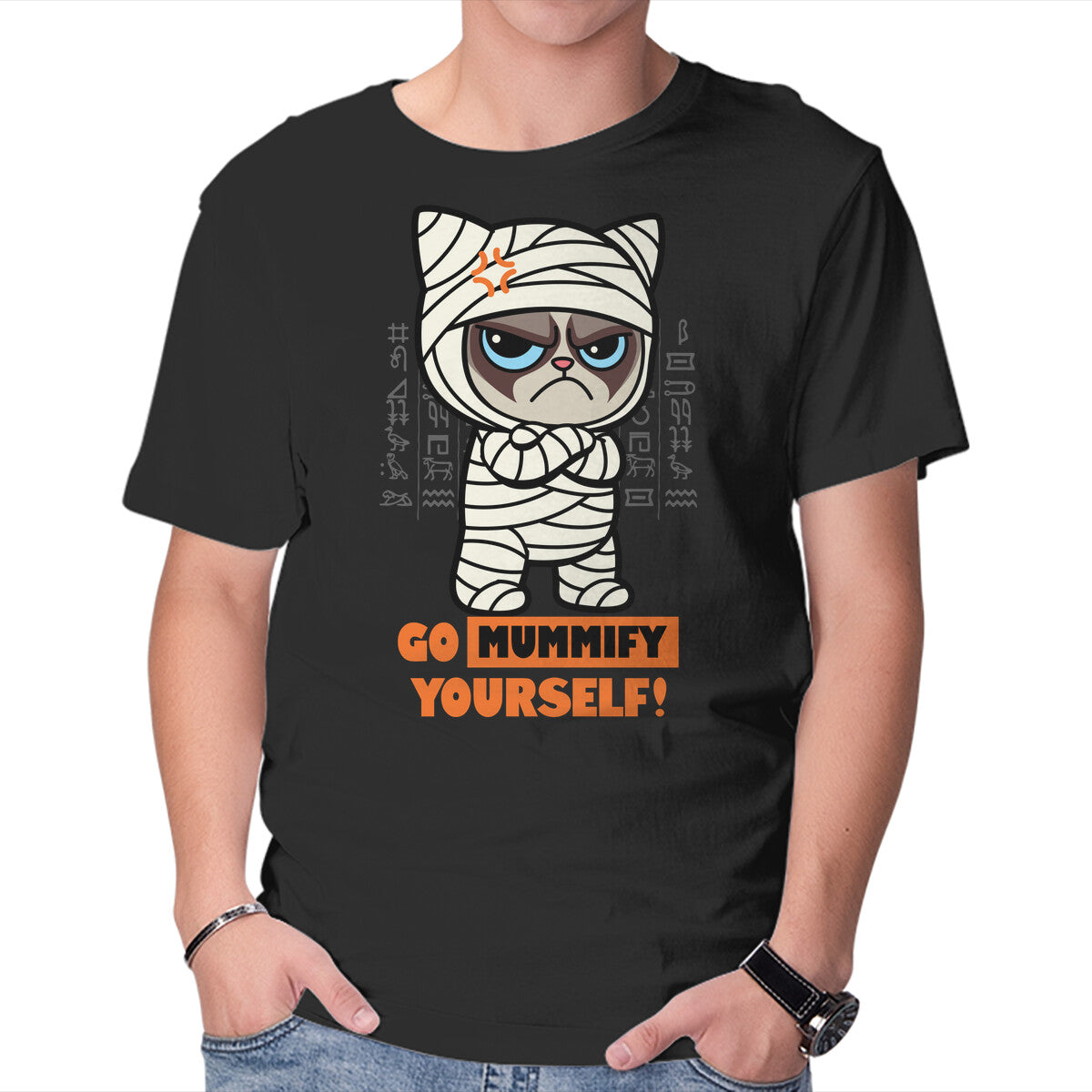 Unisex Crew Neck T-Shirt Grumpy Mummy Graphic Short Sleeve Casual Tee XXXL