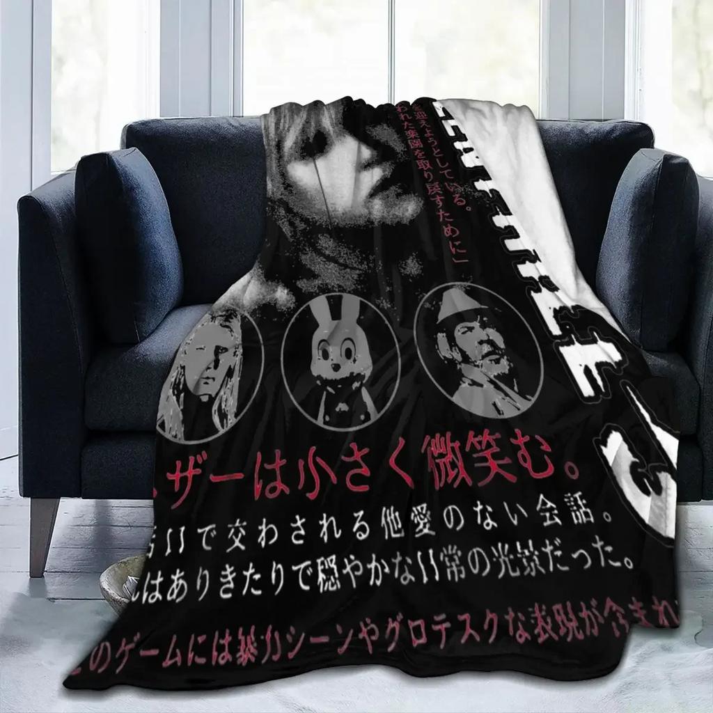 Heather Silent Hill 3 Merch Decke Samt Bettwäsche Horror Spiel Überwurfdecken Entspannen Super Weich für Büro Teppichstück