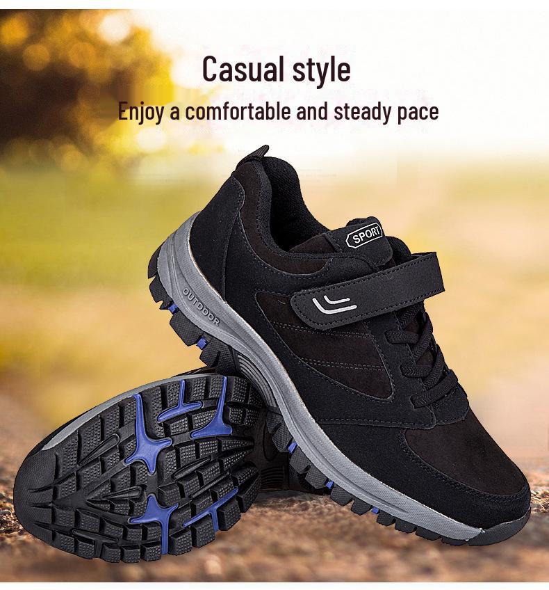 Elderly Men’s & Women’s Autumn Casual Shoes: Comfortable Cotton Walking Shoes for Middle-Aged & Seniors, One-Piece Delivery.