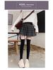 2025 A/W British Plaid High-Waisted Woolen Pleated Skirt