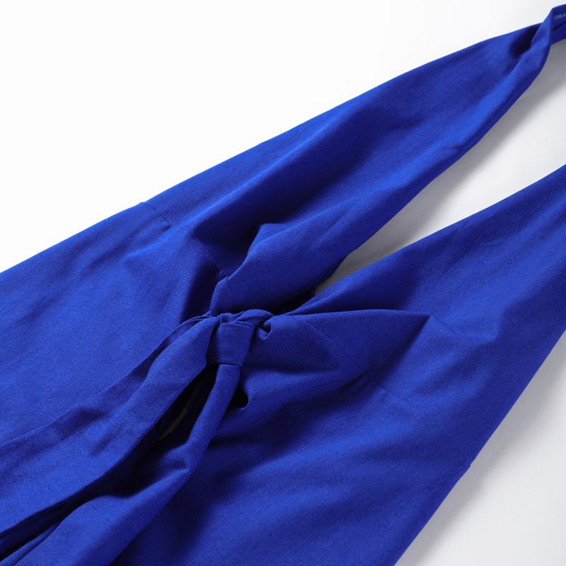 Сексуальное плиссированное женское длинное платье с глубоким V-образным вырезом — фото 9