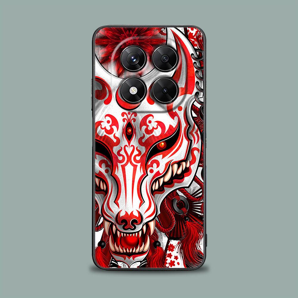 Phone Case for Xiaomi Redmi 15C 14C 12C 13C 4G Redmi Note 15 14 13 12 11 10 Pro Plus 12S Silicone Soft Cover Oni Mask Art Dragon