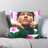 Omar Rudberg Pink Square Pillowcase Polyester Linen Velvet Creative Zip Decorative Home Cushion Cover