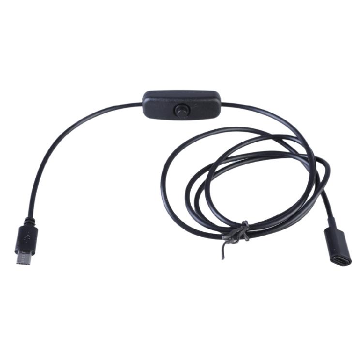 

Convenient Type C to USB Power Charging Cord Adapter Cable with Easy Switching Button for 5V3A LED Light Routers 1