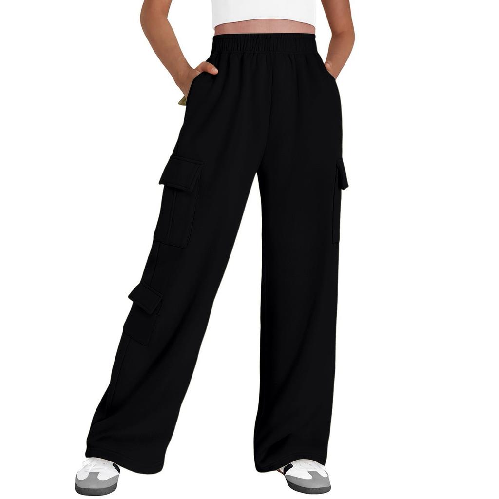Womens Cargo Sweatpants Wide Leg Pants Baggy Joggers With Pockets