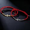 LIKGREAT Bracelet Croix Ankh Égyptienne Bracelet Symbole de Vie Réglable pour Femmes Hommes Bijoux Amulette en Acier Inoxydable Cadeau