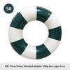 Summer Multicolor Striped Inflatable Swim Ring Thick PVC Leakproof Portable Foldable Pool Float Swimming Circle for Adults Kids