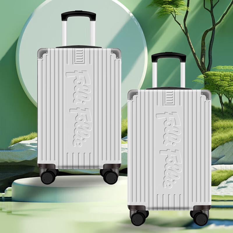 Folli Follie Vertical Stripe Spinner Luggage 20 inches