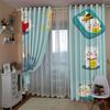 High-Density Blackout Curtains Cartoon Cat Animal Claws Series Digital Printing Blackout Curtains