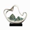 Desktop Sculpture Sculptural Chinese-Style Mountain Ornament for Reception Area