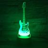Guitar Shape 3D Acrylic Electric LED Night Light 7 Color Change Desk Table Lamp