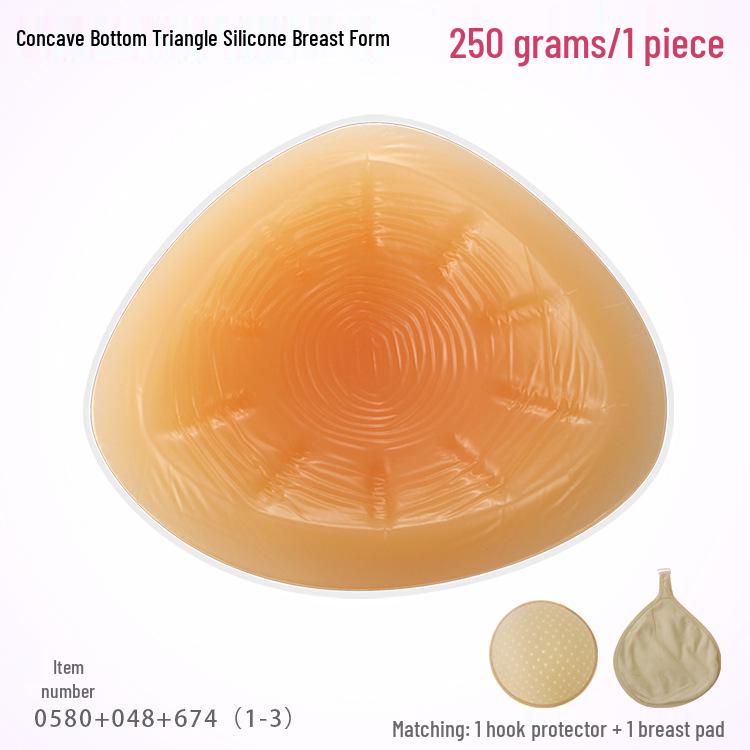 Silikon-Dreiecks-Brustprothesen mit Haken - Schweißabsorbierende Schutzpolster für die Zeit nach der Operation für den Sommer