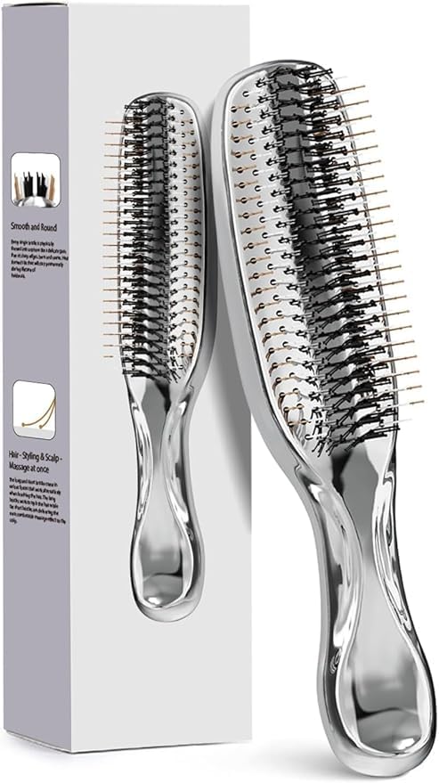 

для Кожи головы MZARECJR Кожа головы Влажные волосы Мини-стайлинг Уход за волосами Разглаживает Предотвращает спутывание волос Волосы Уменьшает Придает гладкость Улучшает волосы Расческа для волос для мужчин и