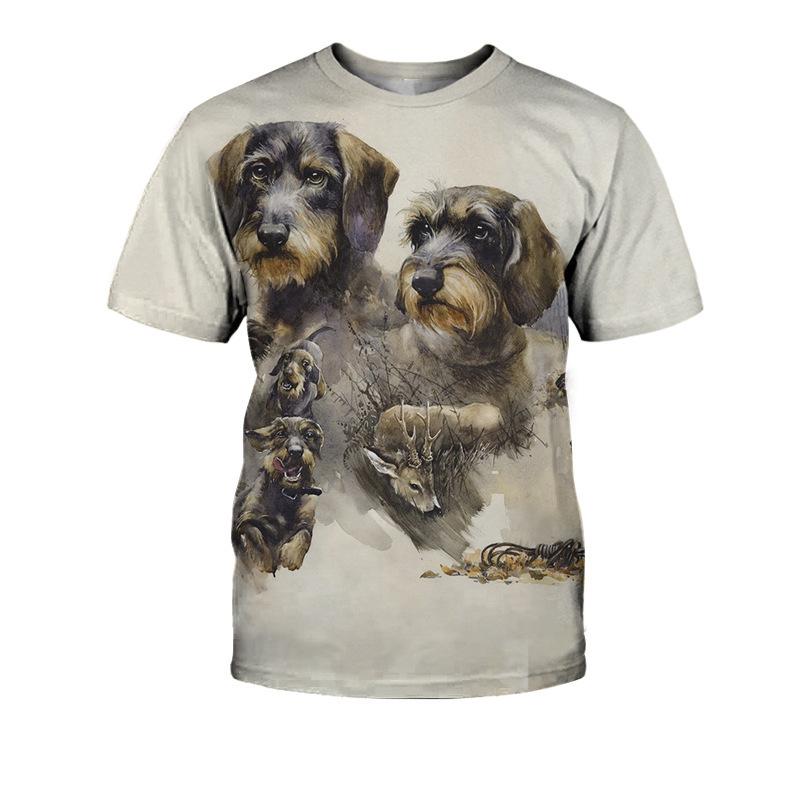 Women's Casual Top 3D Digital Printed Short Sleeved T-shirts