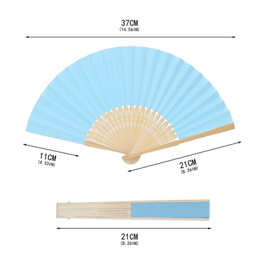 Portable Party Kids Drawing Hand Held Chinese Style Folding Paper Fan