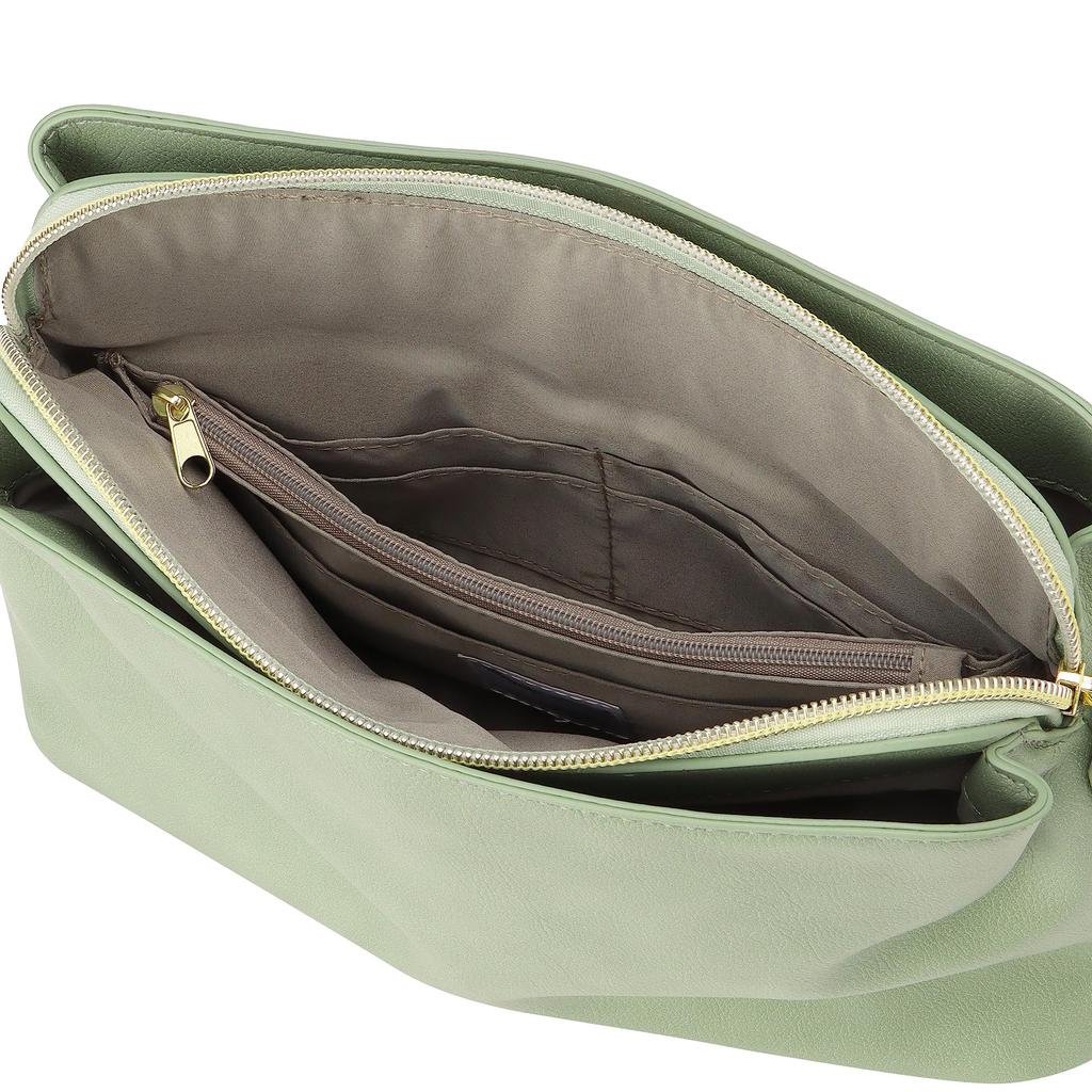 Wallet shoulder bag with wallet Lineare for mint green [Lega Largo] function/2-way/multi-storage LG-D1033Z women,