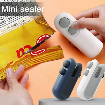 1 zestaw zgrzewarki do torebek Mini zgrzewarka akumulatorowa z nożem Mini zgrzewarka do torebek z przekąskami i ciasteczkami