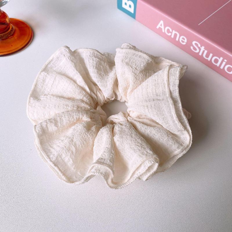 Volán vysoké elastické gumičky do vlasů Dívčí Francouzské Vintage Elegantní gumičky Stuha Sponky do vlasů Ženy Dívky Roztomilé doplňky pro úpravu vlasů