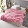 Flannel Blankets Soft Skin-friendly Solid Home Casual Nap Bedclothes Mechanical Wash Warm Fleece Blanket Bed Sofa Lightweight