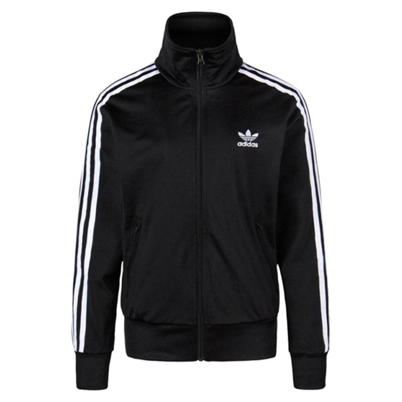 Adidas Originals High Neck Striped Zip Long Sleeve Jacket Women Jacket AJ8416 XL