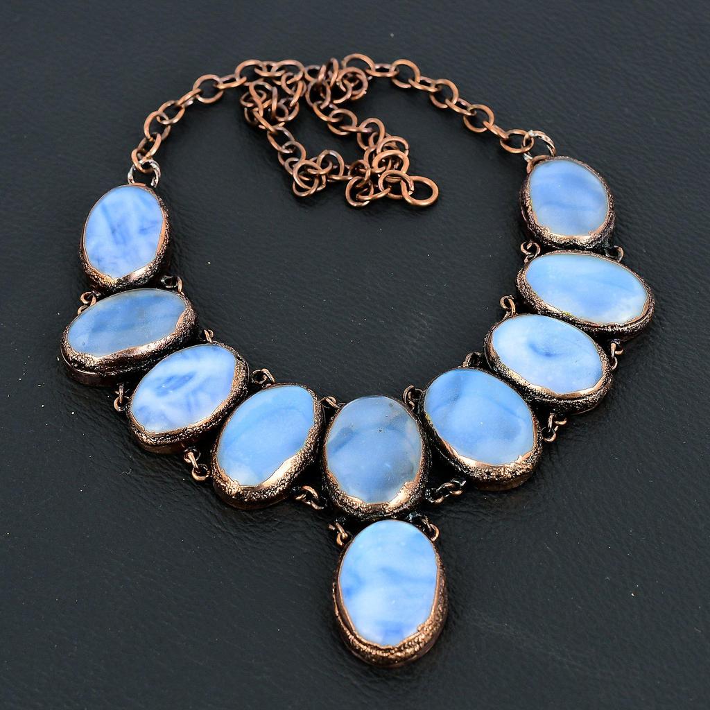 Rainbow Mystic Opal Necklace, Copper Electroformed Gemstone Jewelry, Handmade Necklace Amazing Jewelry, Gift For Her