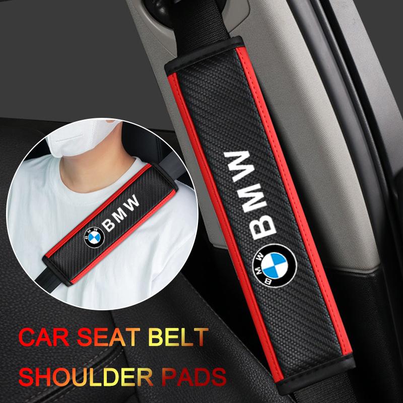 2pcs Car Safety Shoulder Cover Seat Belt Pads Strap Padding for BMW M Performance E30 E34 E36 F21 F30 F35 M3 M5 X1 X3 Accessory Dnsh52