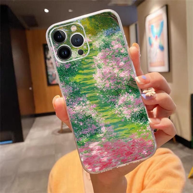 Claude Monet Painting Phone Case For iphone 17 Pro Max Air 16 15 14 13 Pro Max 15 16 Pro 15Plus