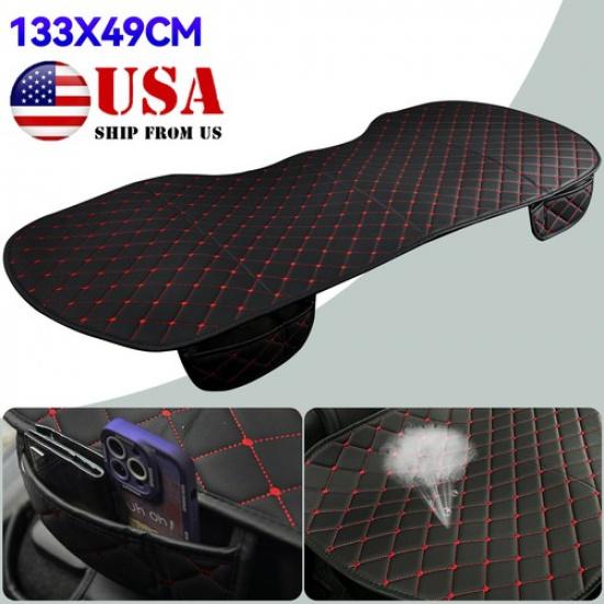 

Black Red Universal Rear Car Seat Cover Protector Non-Slip Mat Chair Cushion