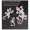 Creative Color House Lizard Statue Figurine Resin Sculpture Cabinet Wall Hang Home Office Bar Store Decoration Ornament Crafts