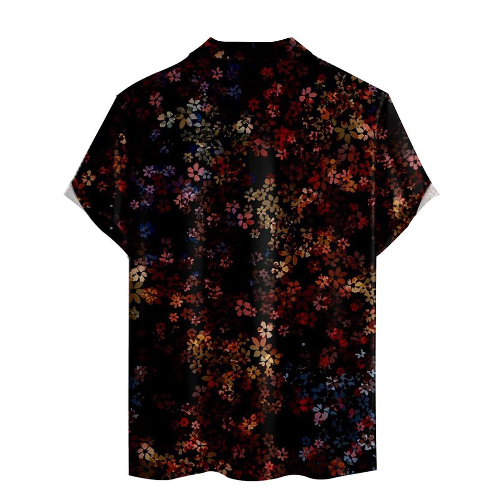 Men's Shirt Golf Shirt Retro Color Contrast Outdoor Street Short Sleeves Button-Down Print Clothing Apparel Fashion Designer Casual Breathable